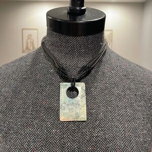 Large Stone Pendant Statement Necklace